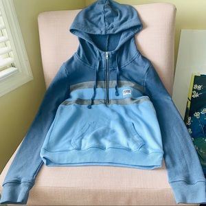 Cute Pink Zipper Hoodie With Pocket Detail